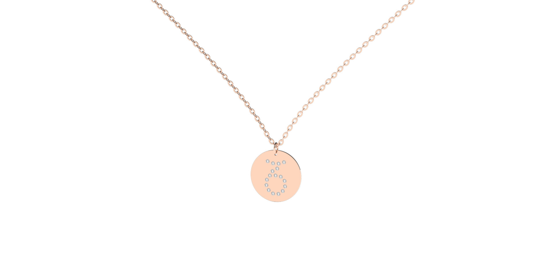 Náhrdelník s diamantmi Capricorn