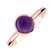 Prsteň s ametystom brazil Bonbon6