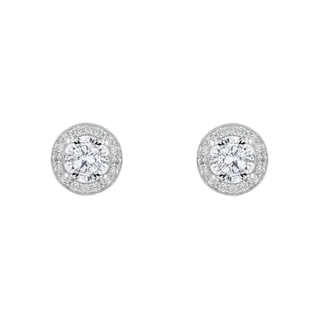 Náušnice s diamantmi Sparkling Rain