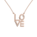 Náhrdelník s diamantmi Love5