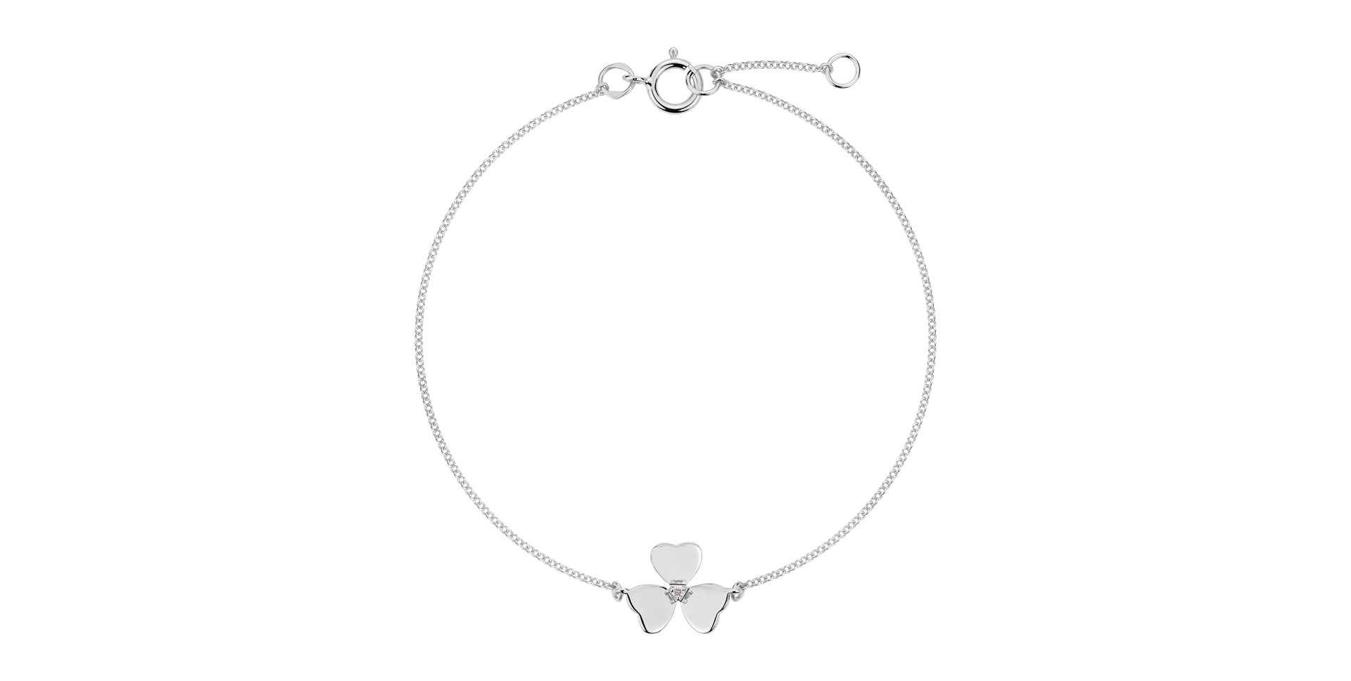 Náramek s diamantom Petal