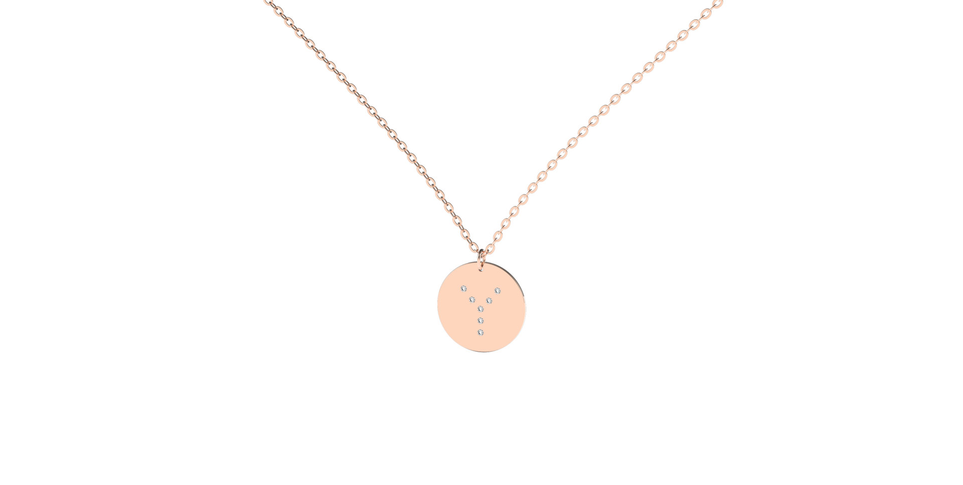 Náhrdelník s diamantmi Diamond Coins Y