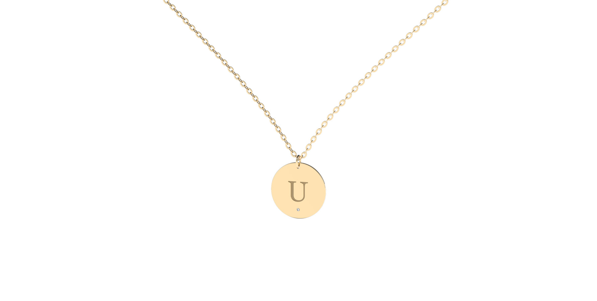 Náhrdelník s diamantom Big Coins U