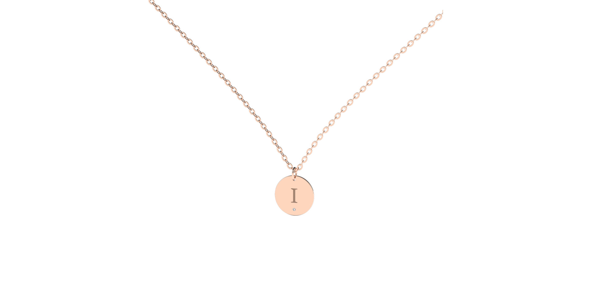 Náhrdelník s diamantom Little Coins I