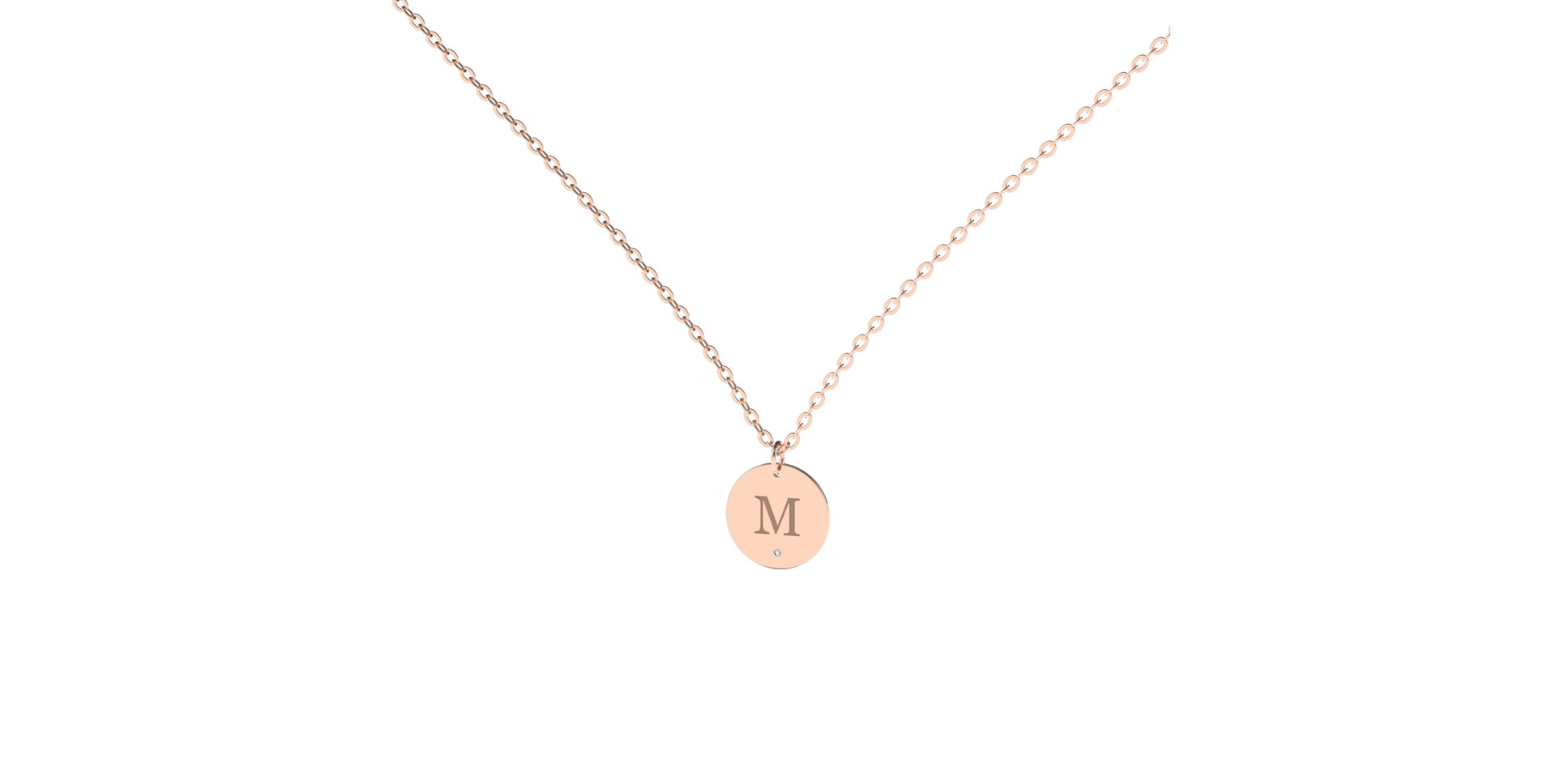 Náhrdelník s diamantom Little Coins M
