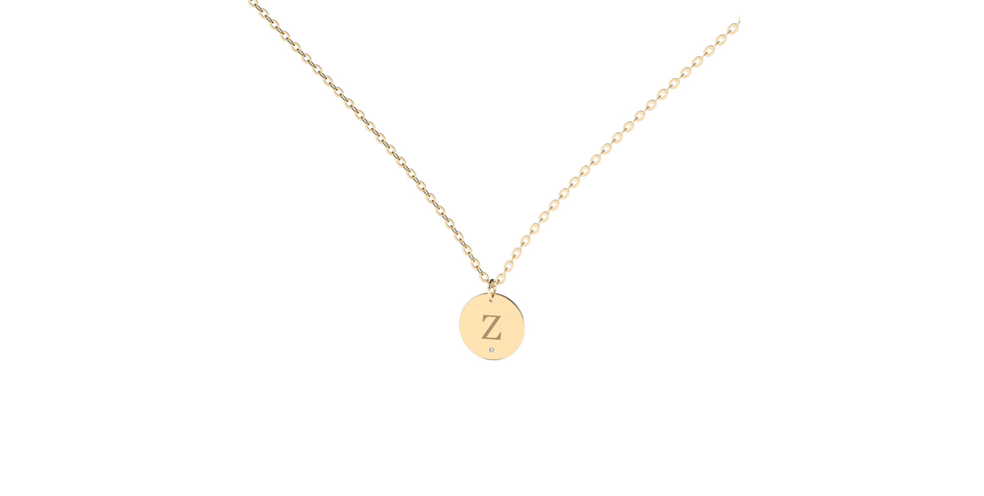 Náhrdelník s diamantom Little Coins Z