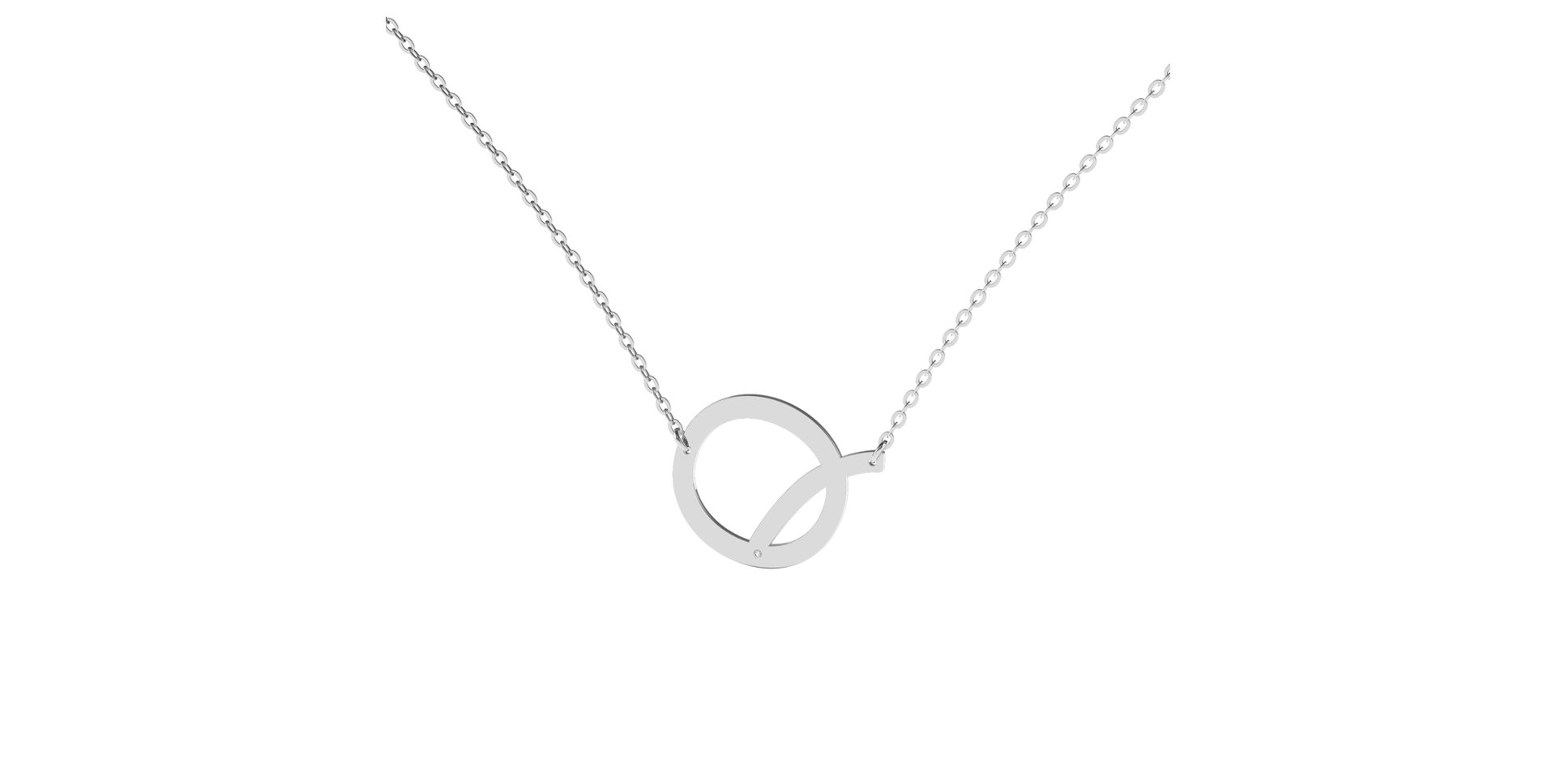 Náhrdelník s diamantom Big Line Q