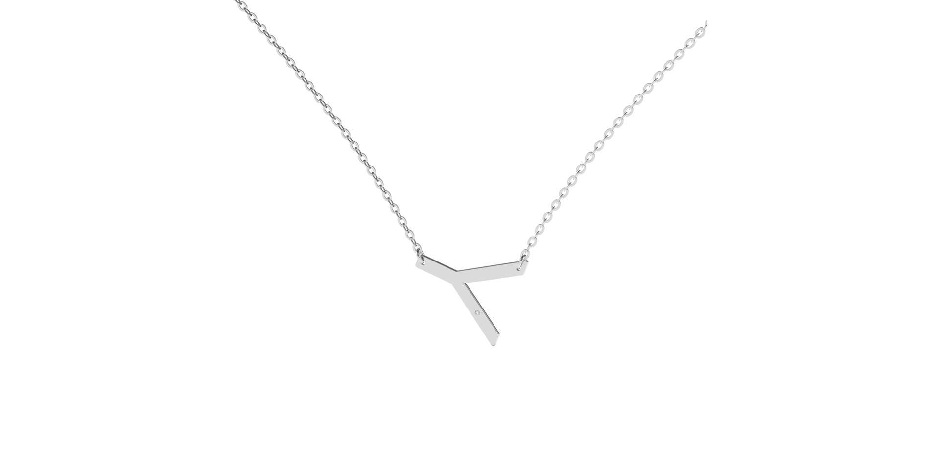 Náhrdelník s diamantom Big Line Y