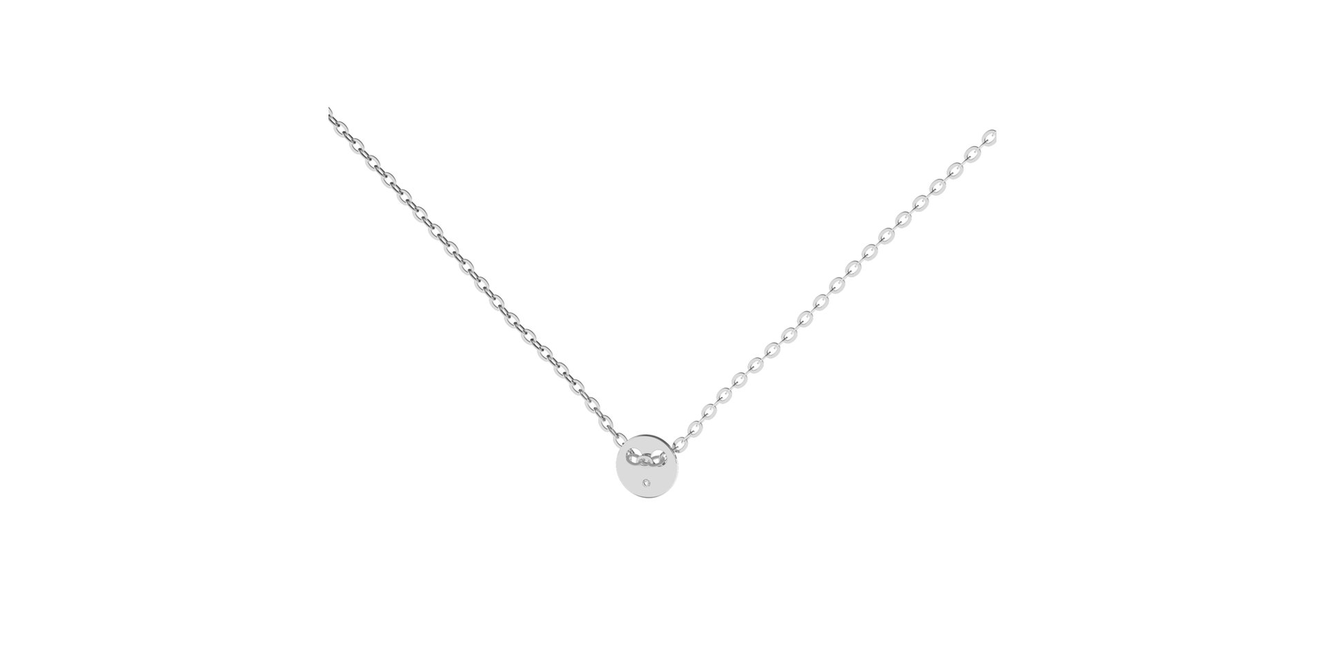 Náhrdelník s diamantom Minimalism