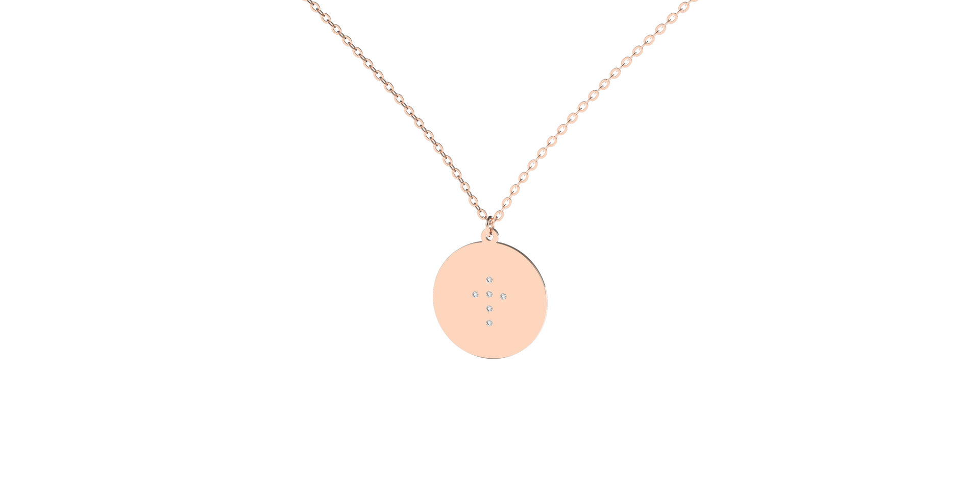 Náhrdelník s diamantmi Diamond Cross