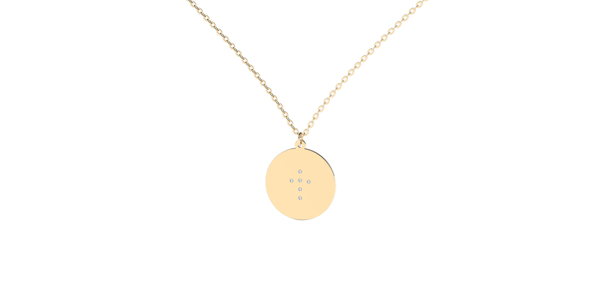 Náhrdelník s diamantmi Diamond Cross