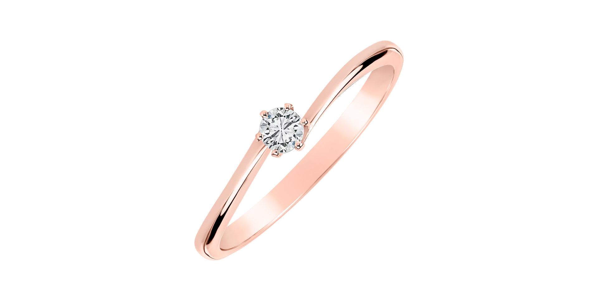 Prsteň s diamantom Timeless Glow
