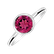 Prsteň s topásom pink Bonbon5