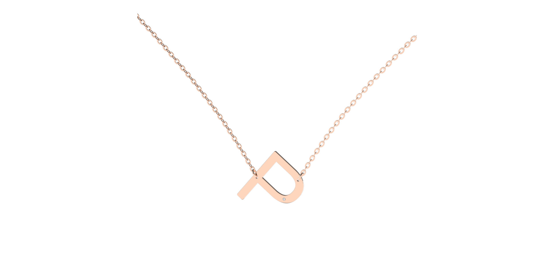 Náhrdelník s diamantom Big Line P