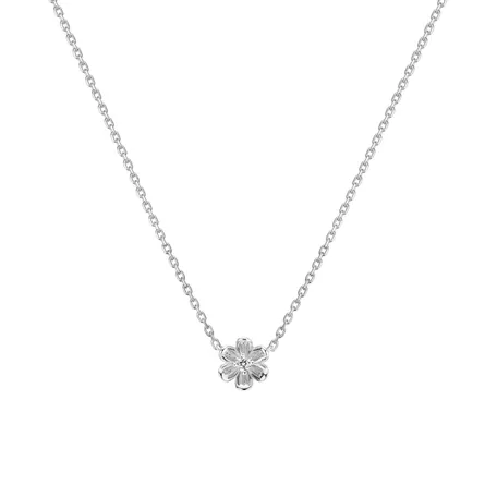 Náhrdelník s diamantom Shiny Blossom