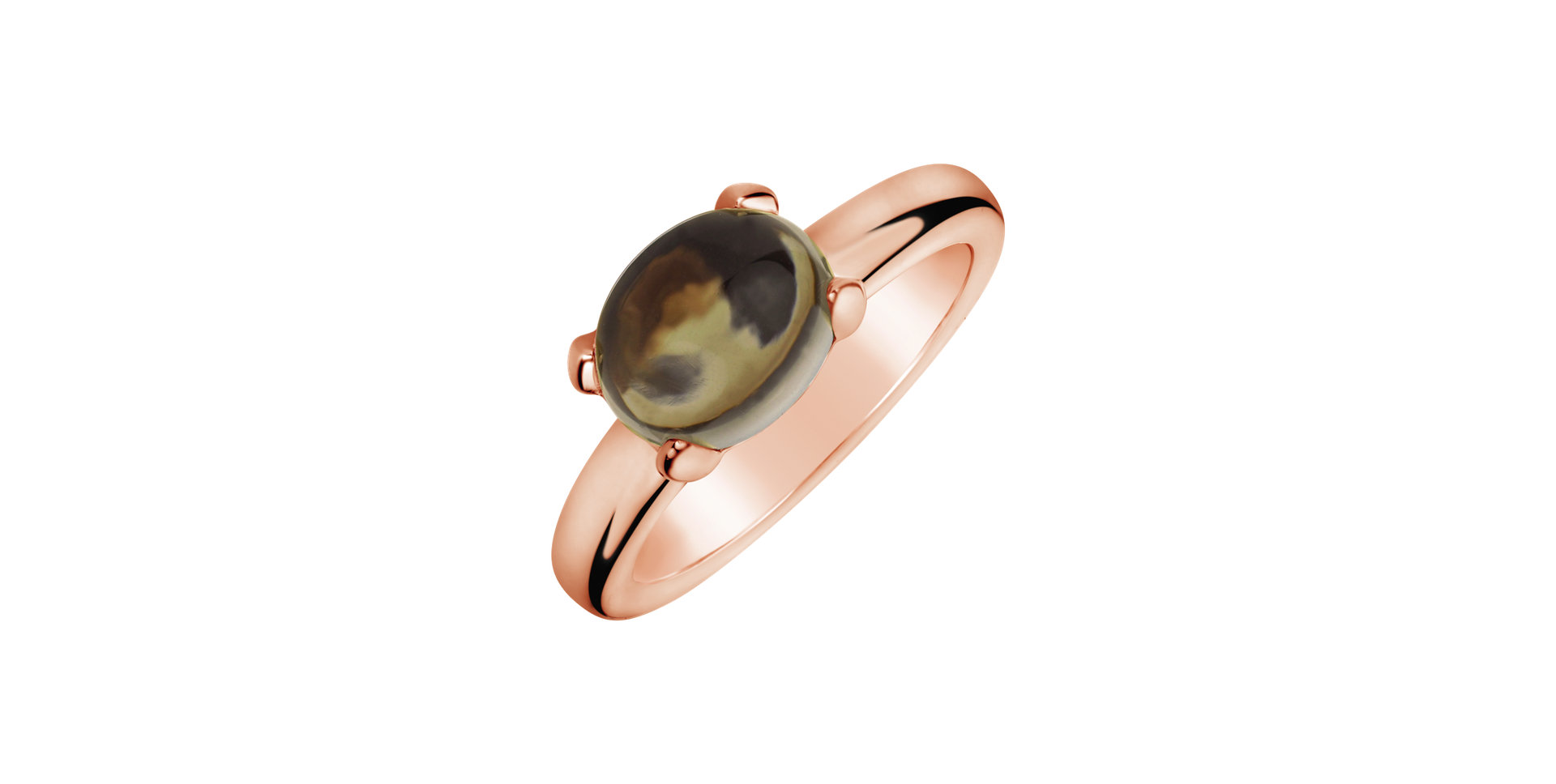 Prsteň smoky quartz Celsa