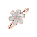 Prsteň s diamantom a perleťou Petals & Dreams3