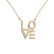 Náhrdelník s diamantmi Love5