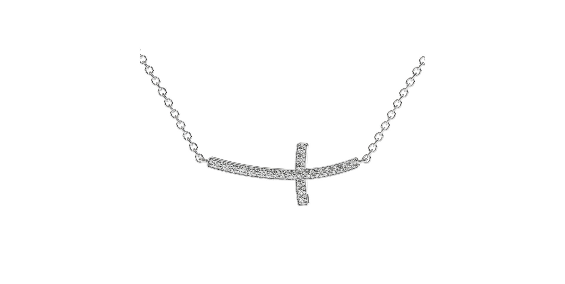 Náhrdelník s diamantmi Cross