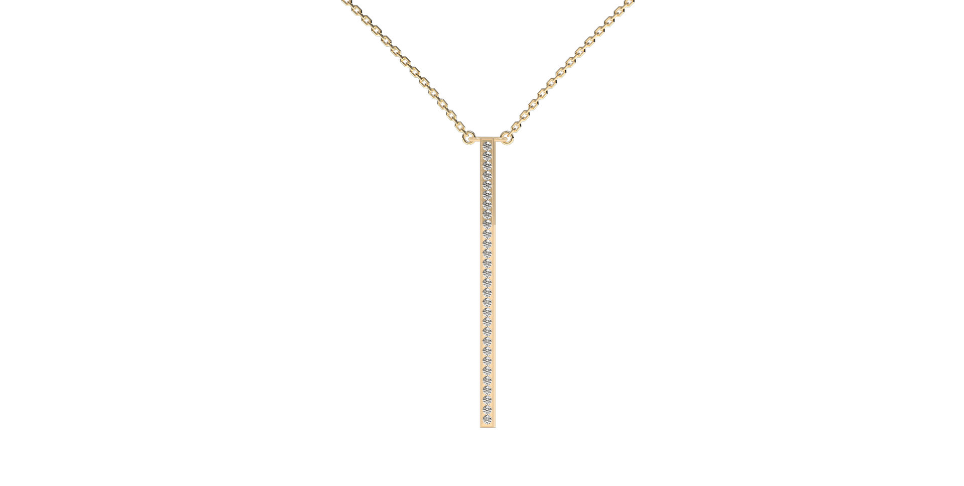 Náhrdelník s diamantmi Essential Dash