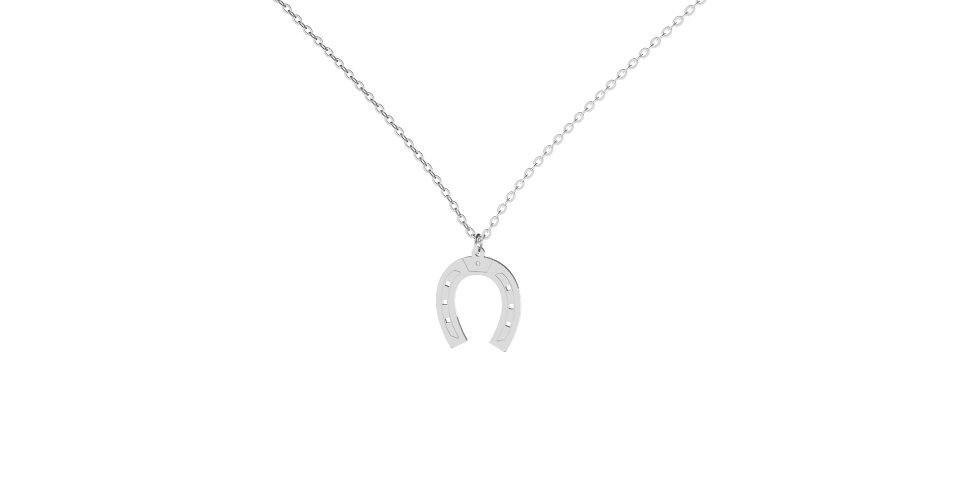 Náhrdelník s diamantom Horseshoe