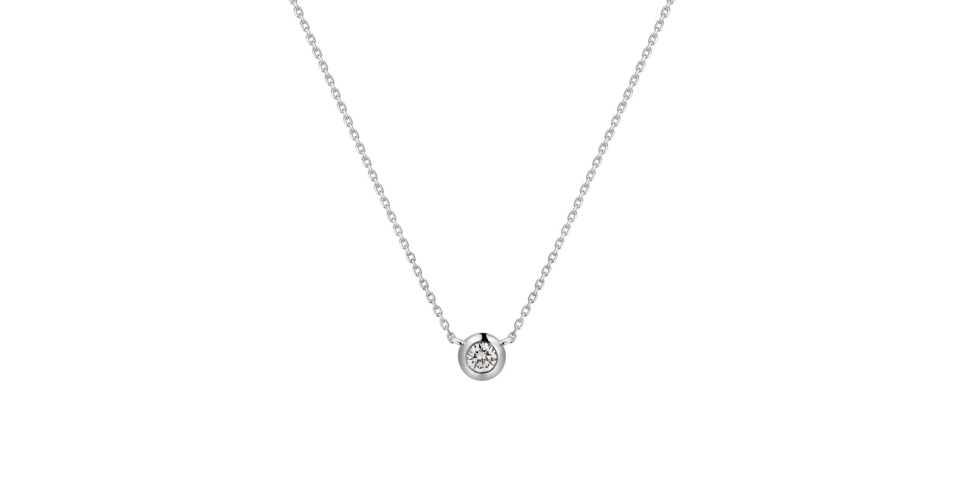 Náhrdelník s diamantom Sparkling Drop
