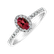 Prsteň s diamantmi a rubínom Princess4