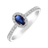 Prsteň s diamantmi a zafírom Princess6