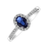 Prsteň s diamantmi a zafírom Princess5