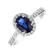 Prsteň s diamantmi a zafírom Princess6