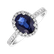 Prsteň s diamantmi a zafírom Princess5