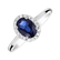 Prsteň s diamantmi a zafírom Princess6
