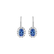 Náušnice s diamantmi a tanzanitom Princess4