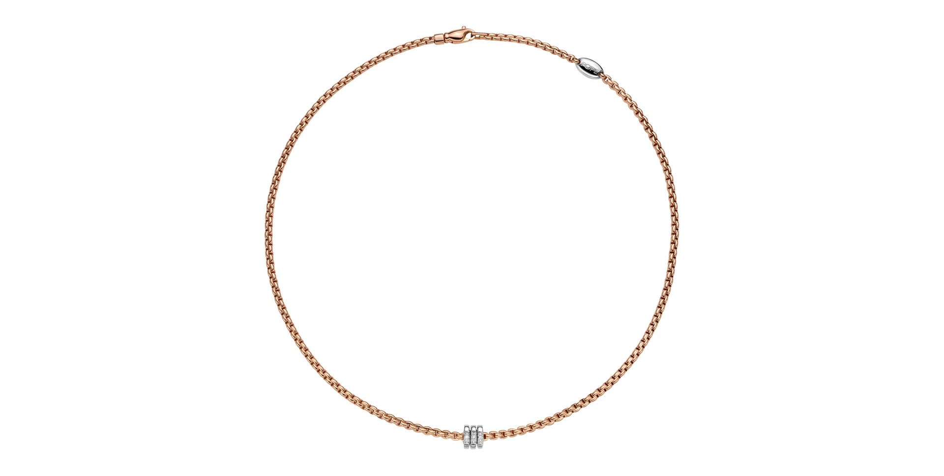 Náhrdelník s diamantmi Flex'it