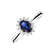 Prsteň so zafírom a diamantmi Princess Sparkle4