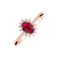 Prsteň s rubínom a diamantmi Princess Sparkle4