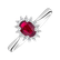 Prsteň s diamantmi a rubínom Princess4