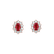 Náušnice s rubínom a diamantmi Princess Joy5