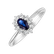 Prsteň s diamantmi a zafírom Princess5