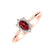 Prsteň s rubínom a diamantmi Trixie Princess4
