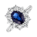 Prsteň so zafírom a diamantmi Princess5