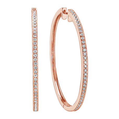 Náušnice s diamantmi Shiny Rain