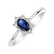 Prsteň s diamantmi a zafírom Princess5