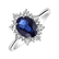 Prsteň s diamantmi a zafírom Princess6
