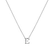 Náhrdelník s diamantom Flat Line E4