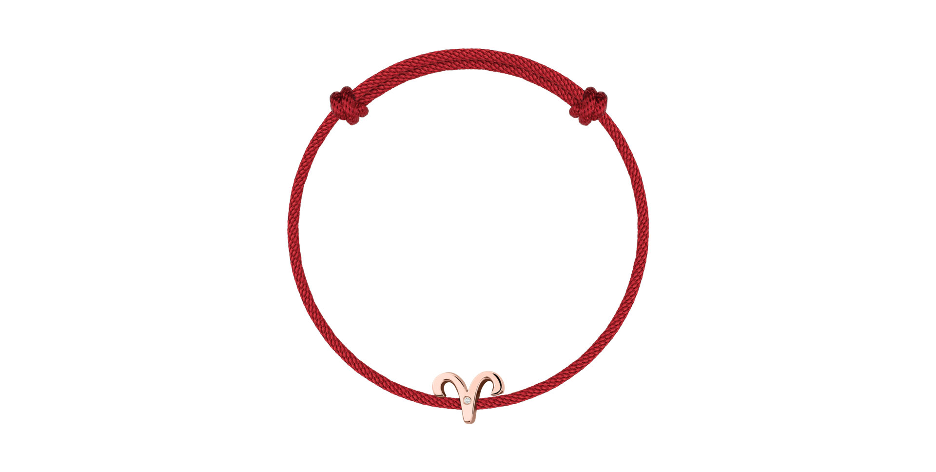 Diamantový náramok so šnúrkou Aries