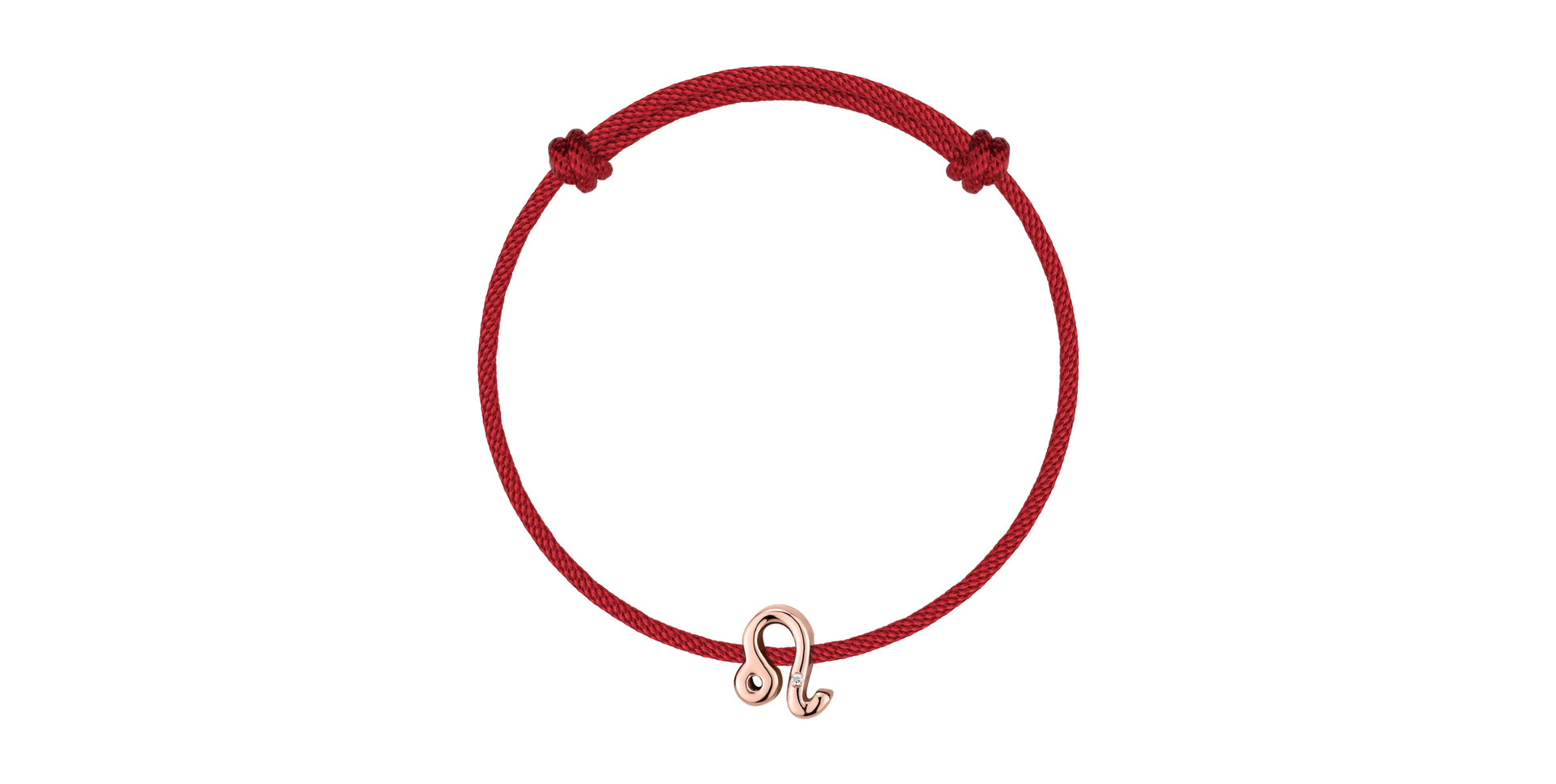 Diamantový náramok so šnúrkou Leo