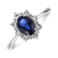 Prsteň s diamantmi a zafírom Princess4