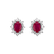 Náušnice s rubínom a diamantmi Mary Magdalene5