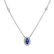 Náhrdelník s tanzanitom a diamantmi Space Gem3